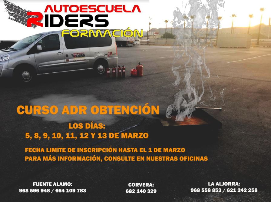 CURSO OBTENCIÓN ADR BÁSICO + CISTERNAS