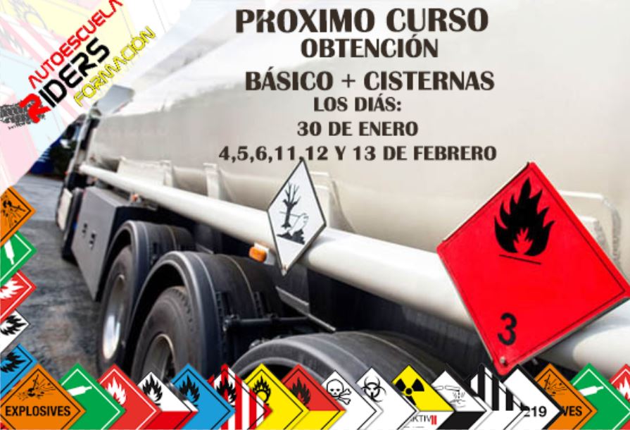 CURSO OBTENCIÓN ADR BÁSICO+CISTERNAS